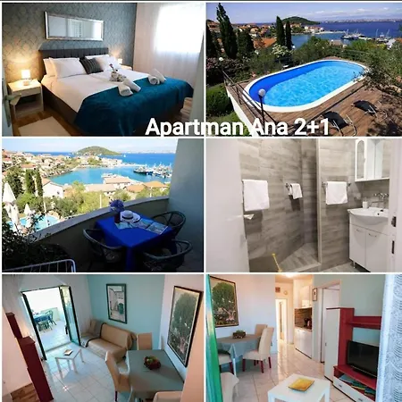 Zadar Franov On Island Ugljan With The Pool, Bbq And Beautiful Sea-view! Appartamento *