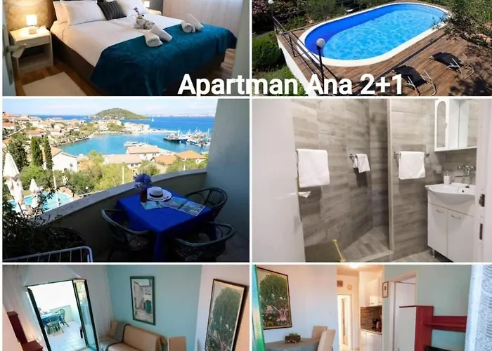 Zadar Franov On Island Ugljan With The Pool, Bbq And Beautiful Sea-view! 아파트 *