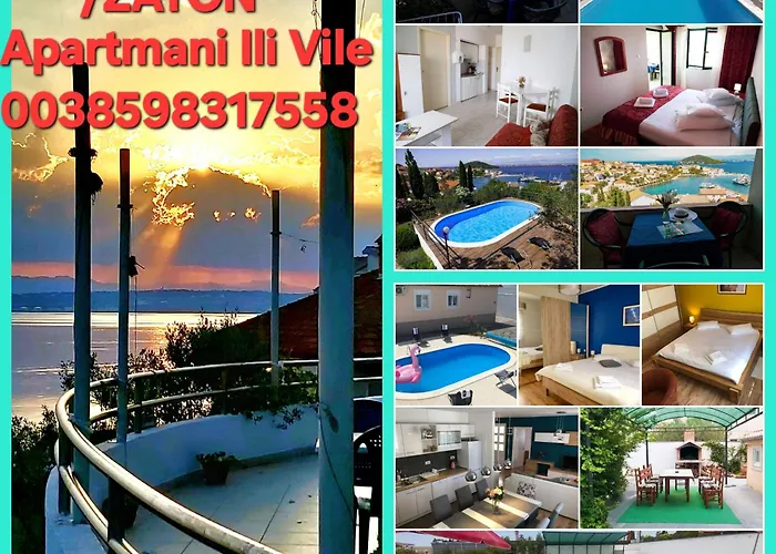 Lejlighed Zadar Franov On Island Ugljan With The Pool, Bbq And Beautiful Sea-view! *